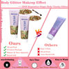 Picture of Body Glitter Face Glitter Gel: Festival Rave Christmas Accessories Face Glitter Makeup 100ml Chunky Sequins Mermaid Face Body Hair Glitter Gel (2 Christmas)