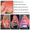 Picture of Loyom Pink Lace Front Wig Human Hair 13x4 Pink Lace Front Wigs Human Hair Colored Body Wave Frontal Wig Pink Wigs Human Hair 180 Density HD Lace Front Wigs Human Hair 20 Inch