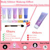 Picture of Body Glitter Face Glitter Gel: Singer Concerts Disco Festival Rave Accessories Face Glitter Makeup 250ml Chunky Sequins Mermaid Face Body Hair Glitter Gel (White&Silver&Pink&Gold&Blue)