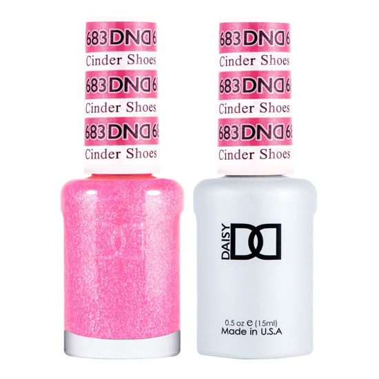 Picture of DND Gel Polish Set - 1 each of Pink Gel Polish and Pink Nail Polish, 683 Cinder Shoes, 0.5 Fl Oz
