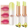Picture of evpct 2Pcs Avocado Tinted Lip Balms PH Lip Color Changing Lipstick Balm Stain Gift Set Queen for Women Girls Korean Mood Long Lasting Color Change Light Pink Lipstick Lip Tint Plumper Gloss