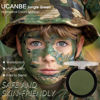 Picture of UCANBE Jungle Green Face Body Paint Makeup Foundation, Non-Toxic Cream Greasepaint, Face Painting Kit for for Kids & Adult Halloween Parties, Monster Witch Orcs Hulk Camo Hunting SFX Cosplay Costumes