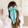 Picture of 6 PCS Hair Bows for Women, Big Bow Hair Clips for Girls, Silky Satin Hair Bows Clips Oversized Long Tail, Large Cute Aesthetic Hair Accessories, Metal Bow Hair Clips Christmas Gifts Holiday