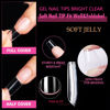 Picture of UNA GELLA Medium Square Nail Tips, 504pcs Medium Square Gel x Nail Tips 12 Sizes Full Cover Nail Tips Square Shaped Acrylic Clear Nails for Nail Extension Salon Home DIY Art