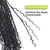 Picture of Goddess Box Braids Crochet Hair With Curly Ends 20 Inch Bohomian Box Braids Crochet Braids 8 Packs 3X Crochet Braids Synthetic Braiding Hair Extension for Black Women (20 Inch (Pack of 8), 1B)…