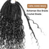 Picture of Goddess Box Braids Crochet Hair With Curly Ends 10 Inch Bohomian Box Braids Crochet Braids 8 Packs 3X Crochet Braids Synthetic Braiding Hair Extension for Black Women (10 Inch (Pack of 8), T-Grey)…