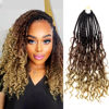 Picture of Goddess Box Braids Crochet Hair With Curly Ends 12 Inch Bohomian Box Braids Crochet Braids 1 Packs 3X Crochet Braids Synthetic Braiding Hair Extension for Black Women (12 Inch (Pack of 1), 4-30-27)……