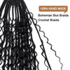Picture of Goddess Box Braids Crochet Hair With Curly Ends 22 Inch Bohomian Box Braids Crochet Braids 8 Packs 3X Crochet Braids Synthetic Braiding Hair Extension for Black Women(22 Inch (Pack of 8), #1)…