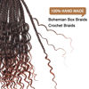 Picture of Goddess Box Braids Crochet Hair With Curly Ends 12 Inch Bohomian Box Braids Crochet Braids 8 Packs 3X Crochet Braids Synthetic Braiding Hair Extension for Black Women (12 Inch (Pack of 8), T350)……