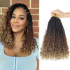Picture of Goddess Box Braids Crochet Hair With Curly Ends 12 Inch Bohomian Box Braids Crochet Braids 8 Packs 3X Crochet Braids Synthetic Braiding Hair Extension for Black Women(12 Inch (Pack of 8), M1B 30 27)…