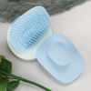 Picture of ecoed Scalp Massager Shampoo Brush, Scalp Scrubber & Exfoliator for Dandruff Removal, Wet & Dry Dandruff Comb and Detangler for Men and Women, Suitable for Short Medium Hair (Blue)