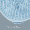 Picture of ecoed Scalp Massager Shampoo Brush, Scalp Scrubber & Exfoliator for Dandruff Removal, Wet & Dry Dandruff Comb and Detangler for Men and Women, Suitable for Short Medium Hair (Blue)