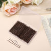 Picture of Cehony U Shaped Hair Pins, 200 Count Buns Waved Hair Pins for Updos with Box for Women Lady Girls Bobby Pins French Historical Hair Styling Pins Hair Accessories (Brown, 2.4 Inch)