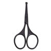 Picture of Motanar Multicolor Professional Grooming Scissors for Personal Care Facial Hair Removal and Ear Nose Eyebrow Trimming Stainless Steel Fine Straight Tip Scissors 3.9 Inch (Black Safety Head D)