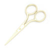 Picture of Motanar Multicolor Professional Grooming Scissors for Personal Care Facial Hair Removal and Ear Nose Eyebrow Trimming Stainless Steel Fine Straight Tip Scissors 3.9 Inch (Gold)