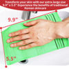 Picture of etreetowel Extra Large Size 9.9" x 5.5" (6 PCs) Korean Asian Exfoliating Bath Washcloths Mitt Scrub for Body washcloth Glove Viscose Rayon Towel for Soft Skin Korea Made