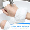 Picture of Chuangdi 4 Pairs Wrist Bands for Washing Face Wrist Spa Microfiber Wrist Wash Towel Band Scrunchies Absorbent Wrist Sweatband for Women Prevent Liquid from Spilling(Lovely Colors)