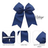 Picture of Jumbo Bow Clip with Tails-Navy