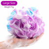 Picture of BTYMS 4 Pieces Shower Loofahs Exfoliating Sponge Body Scrubber 75g/pc Bath Puffs Shower Scrunchies Bathing Sponges for Women and Men