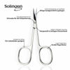 Picture of Solingen Curved Cuticle Scissors - Precision German Steel for Manicure & Pedicure, Eyebrow & Eyelash Grooming, Extra Sharp with Premium Storage Case
