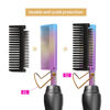 Picture of Hot Comb Hair Straightener Heat Pressing Combs - Ceramic Electric Hair Straightening Comb, Curling Iron for Natural Black Hair Beard Wigs Holiday Gift 5 In 1 - Rainbow