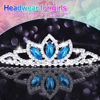 Picture of Kilshye Princess Silver Tiara and Crown Pink Crystal Tiaras Pageant Crowns Rhinestone Birthday Headdress for Women (Blue)