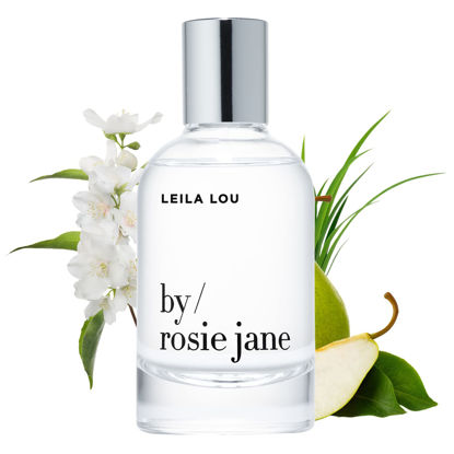 Picture of By Rosie Jane Eau De Parfum Spray (Leila Lou) - Clean Fragrance for Women - Essential Oil Mist with Notes of Jasmine, Pear, Fresh Cut Grass - Paraben Free, Vegan, Cruelty Free, Phthalate Free (50ml)