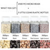 Picture of NIACONN 2500pcs Microlink Beads for Hair Extensions, 5mm Silicone Lined Beads Micro Links Rings Hair Extension Tools (multicolour)