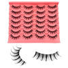 Picture of Manga Lashes Yasnai Wispy Natural Look Lashes Anime False Eyelashes Cat Eye Volume Lashes Fake Lashes 13mm Spiky Korean Japanese Asian Cosplay 3D Eye Lashes 7 Pairs Pack