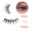 Picture of Manga Lashes Yasnai Wispy Natural Look Lashes Anime False Eyelashes Cat Eye Volume Lashes Fake Lashes 13mm Spiky Korean Japanese Asian Cosplay 3D Eye Lashes 7 Pairs Pack