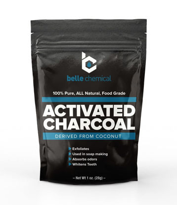 Picture of Organic Coconut Activated Charcoal Powder - Food Grade, Kosher - Teeth Whitening, Facial Scrub, Soap Making (1 Ounce to 5 pounds (1 Ounce)