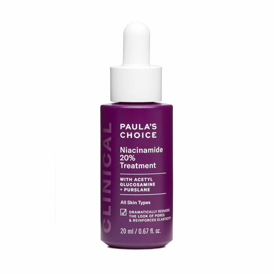 Picture of Paula's Choice CLINICAL 20% Niacinamide Vitamin B3 Concentrated Serum, Anti-Aging Treatment for Discoloration and Minimizing Large Pores, Fragrance-Free & Paraben-Free, 0.67 Ounce Dropper Bottle
