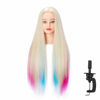 Picture of Hairingrid 26"-28" Mannequin Head Hair Styling Training Head Manikin Cosmetology Doll Head Synthetic Fiber Hair and Free Clamp Holder (Multicolor)