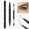Picture of Eyebrow Pencil Makeup Kit, with Waterproof 2-IN-1 Microblading Eyebrow Pen, Eyebrow Pomade, Eyeliner and Dual-ended Eyebrow Brush, Brow Pencil Kit for Natural Eyebrows - Ash Brown