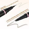 Picture of Eyebrow Pencil Makeup Kit, with Waterproof 2-IN-1 Microblading Eyebrow Pen, Eyebrow Pomade, Eyeliner and Dual-ended Eyebrow Brush, Brow Pencil Kit for Natural Eyebrows - Ash Brown