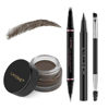 Picture of Eyebrow Pencil Makeup Kit, with Waterproof 2-IN-1 Microblading Eyebrow Pen, Eyebrow Pomade, Eyeliner and Dual-ended Eyebrow Brush, Brow Pencil Kit for Natural Eyebrows - Medium Brown