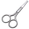 Picture of Small Scissors, Eyebrow Scissors, Nose Hair Scissors Round Tip Design, Will Not Hurt the Nasal Cavity. Professional Grooming Scissors for Hair, Eyelashes, Nose, Eyebrow Trimming, Mustache. - AsonTao
