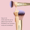 Picture of Daubigny Makeup Brushes Dual-ended Foundation Brush Concealer Brush Perfect for Any Look Premium Luxe Hair Rounded Taperd Flawless Brush Ideal for Liquid, Cream, Powder,Blending, Buffing,Concealer