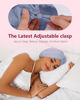 Picture of HFRHTGY Adjustable Silk Satin Hair Bonnet for Sleeping, Double Layer Hair Wrap Sleep Cap Turban for Women Men, Curly Straight Long Large Braid Unisex (Slate Blue 112)