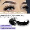Picture of IFSOWDRA Mink Lashes Wispy 20mm 3D Volume Full Dramatic Faux Mink D Curl Strip Lashes That Look Like Extensions Long Eye Lashes Pack 25 mm Cat Eye False Eyelashes Natural Look