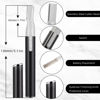 Picture of Chumia 2 Pcs Electric Eyebrow Trimmer Women Precision Face Razors Mini Shaver with Comb Christmas Women Gift Battery Operated Personal Epilator for Face Neck Fuzz Lips Leg(Black)