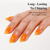 Picture of Imtiti Neon Gel Nail Polish, 0.5 Fl Oz Neon Orange Gel Polish Soak Off LED U V Nail Gel Polish Spring Summer Gel Nail Polish DIY Nail Art Starter Manicure Salon Gel Nail Kit for Women Girls