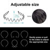 Picture of KELUBATU 3pcs Hair Bands for Men Metal Fashion Hair Bands Unisex Black Hair Bands Spring Non-Slip Headbands for Sports and Daily Wear