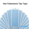 Picture of SUYYA 180 Pieces Hair Extension Tape Tabs Double Sided Extension Tapes for Replacement 4cm x0.8cm (Blue 180 Pieces)