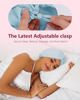 Picture of HFRHTGY Adjustable Silk Satin Hair Bonnet for Sleeping, Double Layer Hair Wrap Sleep Cap Turban for Women Men, Curly Straight Long Large Braid Unisex (Aqua Blue 81)