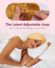 Picture of HFRHTGY Adjustable Silk Satin Hair Bonnet for Sleeping, Double Layer Hair Wrap Sleep Cap Turban for Women Men, Curly Straight Long Large Braid Unisex (Golden Yellow 59)