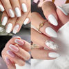 Picture of AILLSA White Gel Nail Polish Angel Kiss White Gel Polish Snow Color French Manicure Gel Polish Wedding White Opaque Nails Soak Off U V Gel Nail Salon DIY Valentine Gifts 0.51 Fl Oz/GF01