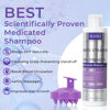 Picture of Anti Fungal Shampoo for Men & Women | Anti Dandruff, Medicated, Folliculitis Shampoo for Dry Scalp, Psoriasis, Ringworm | for Itchy, Flaky & Irritated Scalp | No Paraben & Sulphate | w/Dandruff Brush
