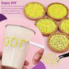 Picture of Resin Jelly Rhinestones for Crafting with B7000 Jewelry Glue, 2 Boxes Lemon Yellow AB Flatback Crystals with 2Pcs 10ml Glue, Bedazzling Non Hotfix Gems for DIY Tumblers Clothing Shoes Manicure