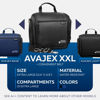 Picture of AvaJex Extra Large Hanging Travel Toiletry Bag for Men and Women - Cosmetic Travel Bag With Shoulder Strap - Waterproof Hygiene Bag with Metal Xxl Swivel Hook and 19 Compartments for Toiletries